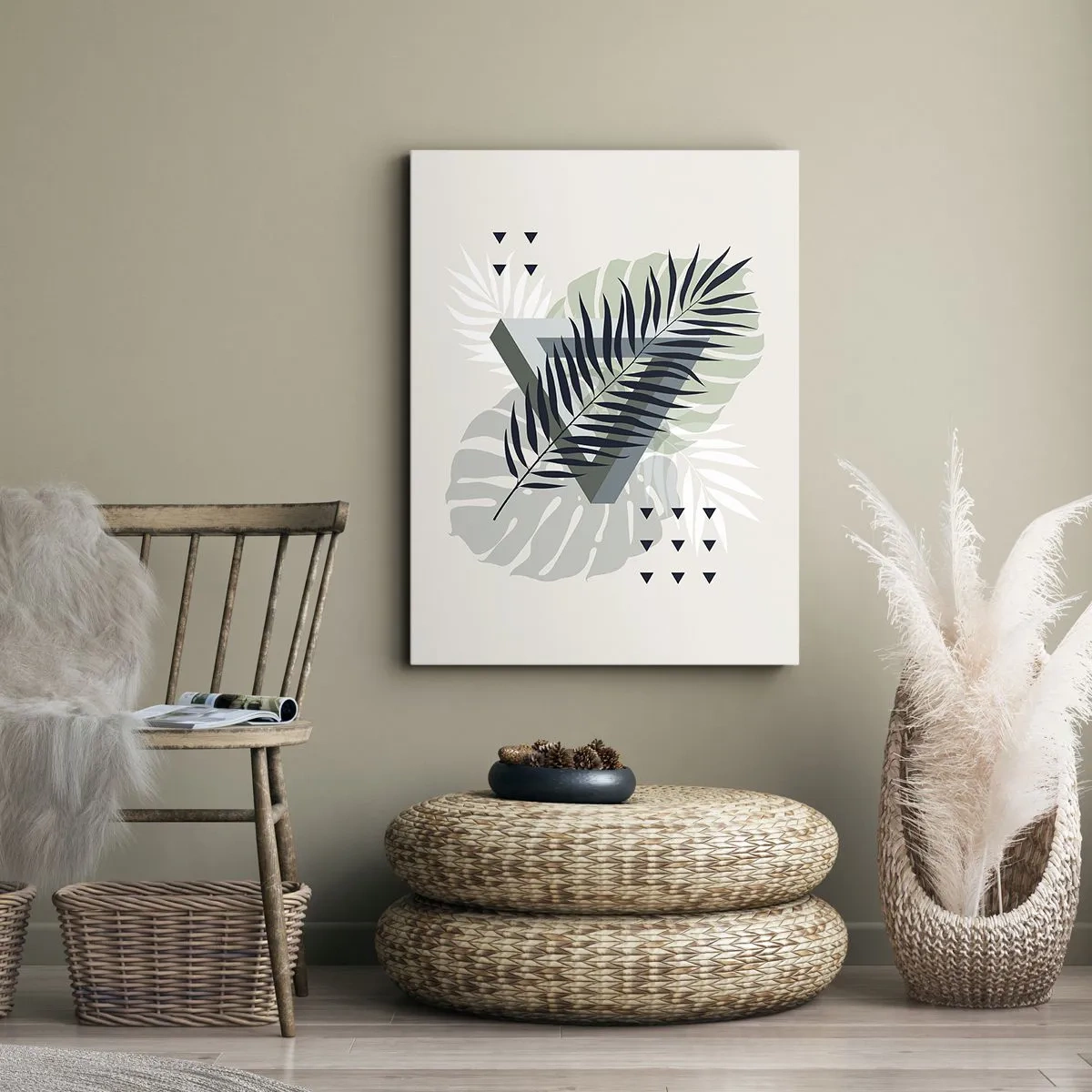 Canvas picture - Nature and Geometry - Two Orders? - 50x70 cm