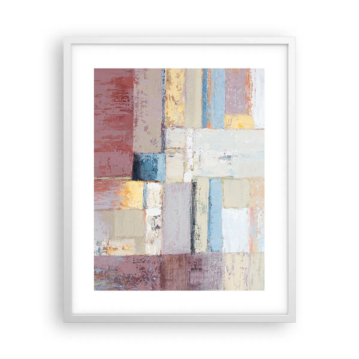 Poster in white frmae - Calm of Geometry - 40x50 cm