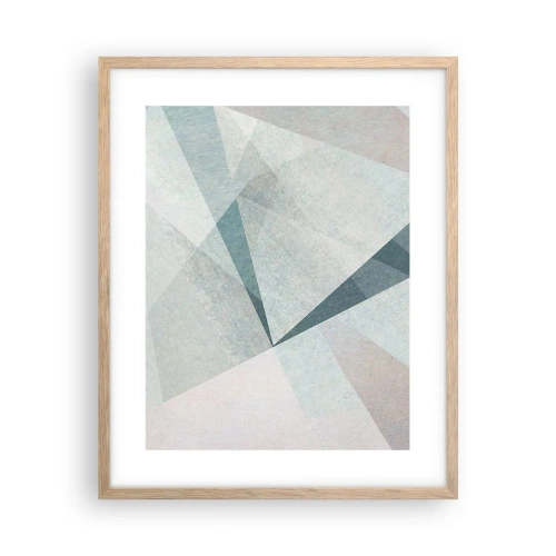 Poster in light oak frame - Calmly but Dynamically - 40x50 cm