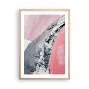 Poster in light oak frame - Fitted Composition - 50x70 cm