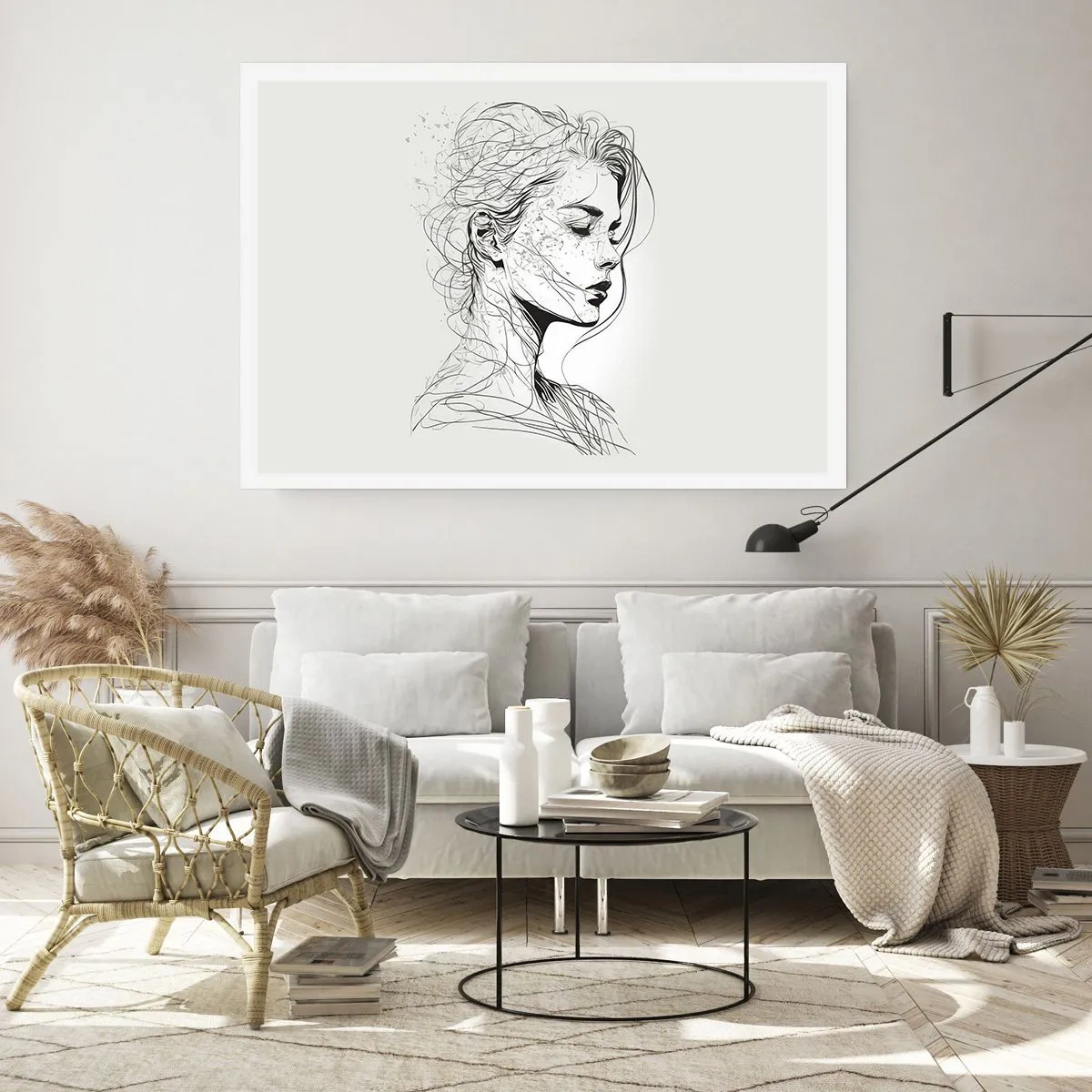 Poster - Portrait in Thoughts - 91x61 cm