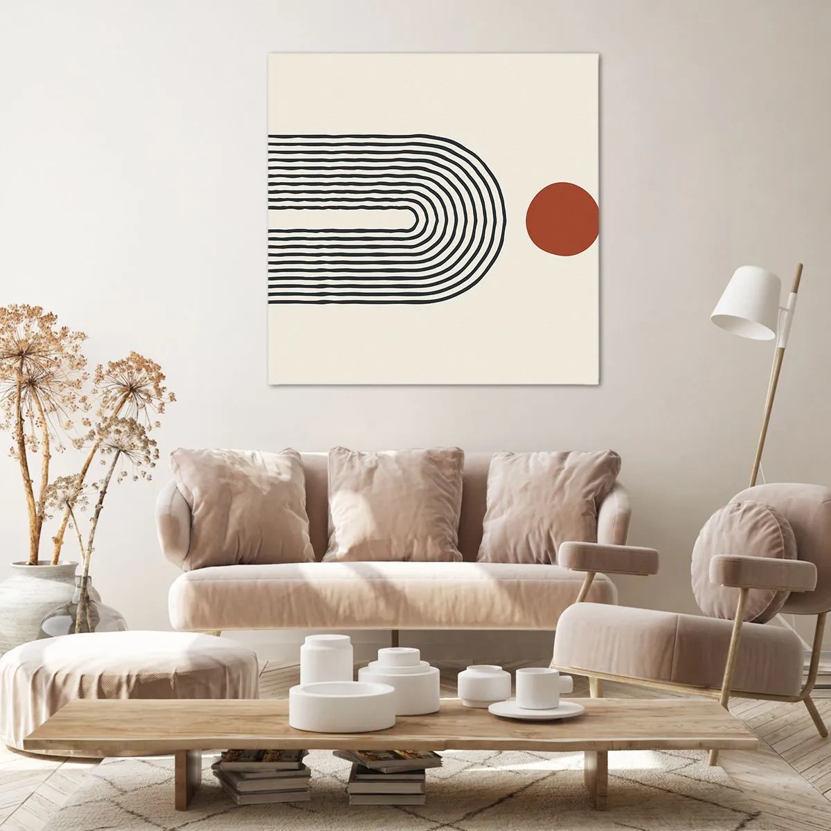 Canvas picture - Magnetism of Shapes and Colours - 30x30 cm
