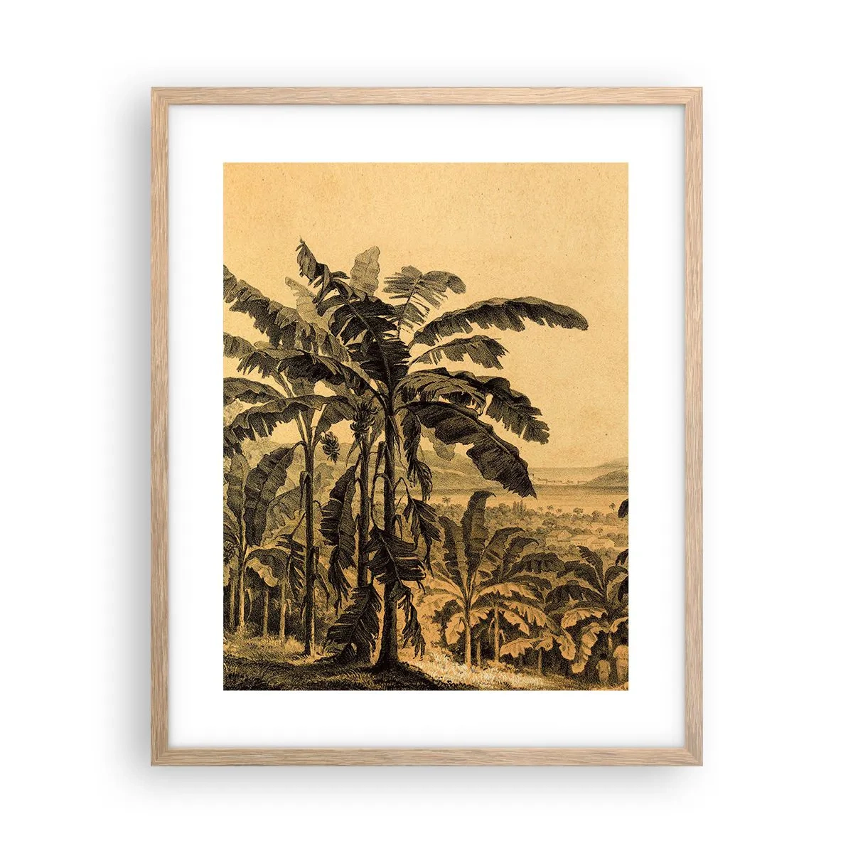 Poster in light oak frame - In Colonial Character - 40x50 cm