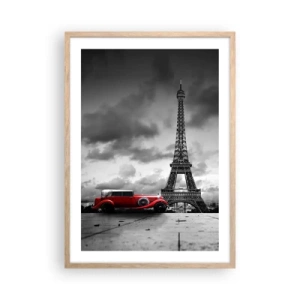 Poster in light oak frame - Not So Long Ago in Paris - 50x70 cm