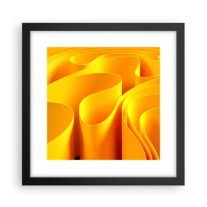 Poster in black frame - Like Waves of the Sun - 30x30 cm