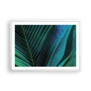 Poster in white frmae - Anatomy of Green - 70x50 cm