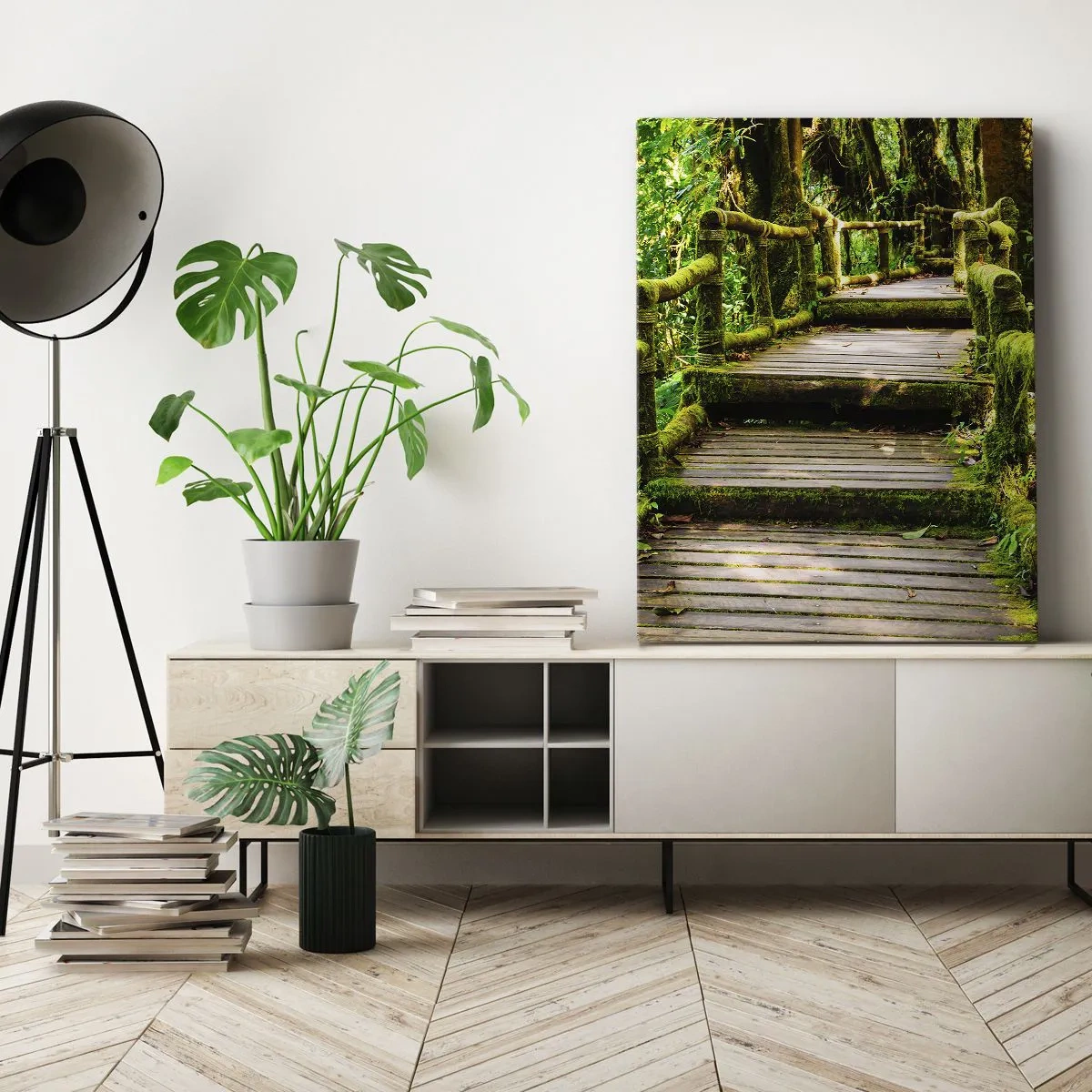 Canvas picture - Down the Green Path - 70x100 cm