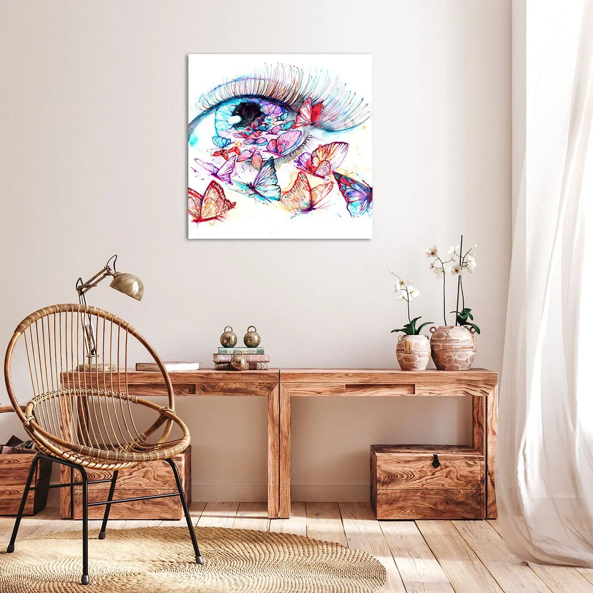 Canvas picture - Fairytale Charm of the Eyes - 50x50 cm