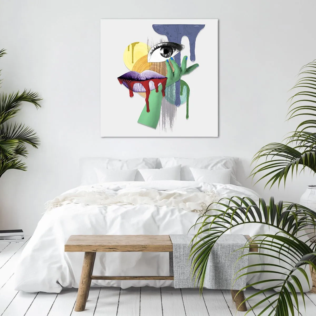 Canvas picture - Deconstructed Portrait - 50x50 cm