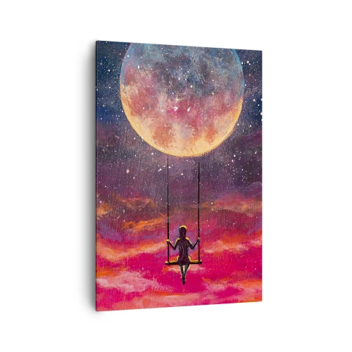 Canvas picture - Swinging in the Clouds - 70x100 cm