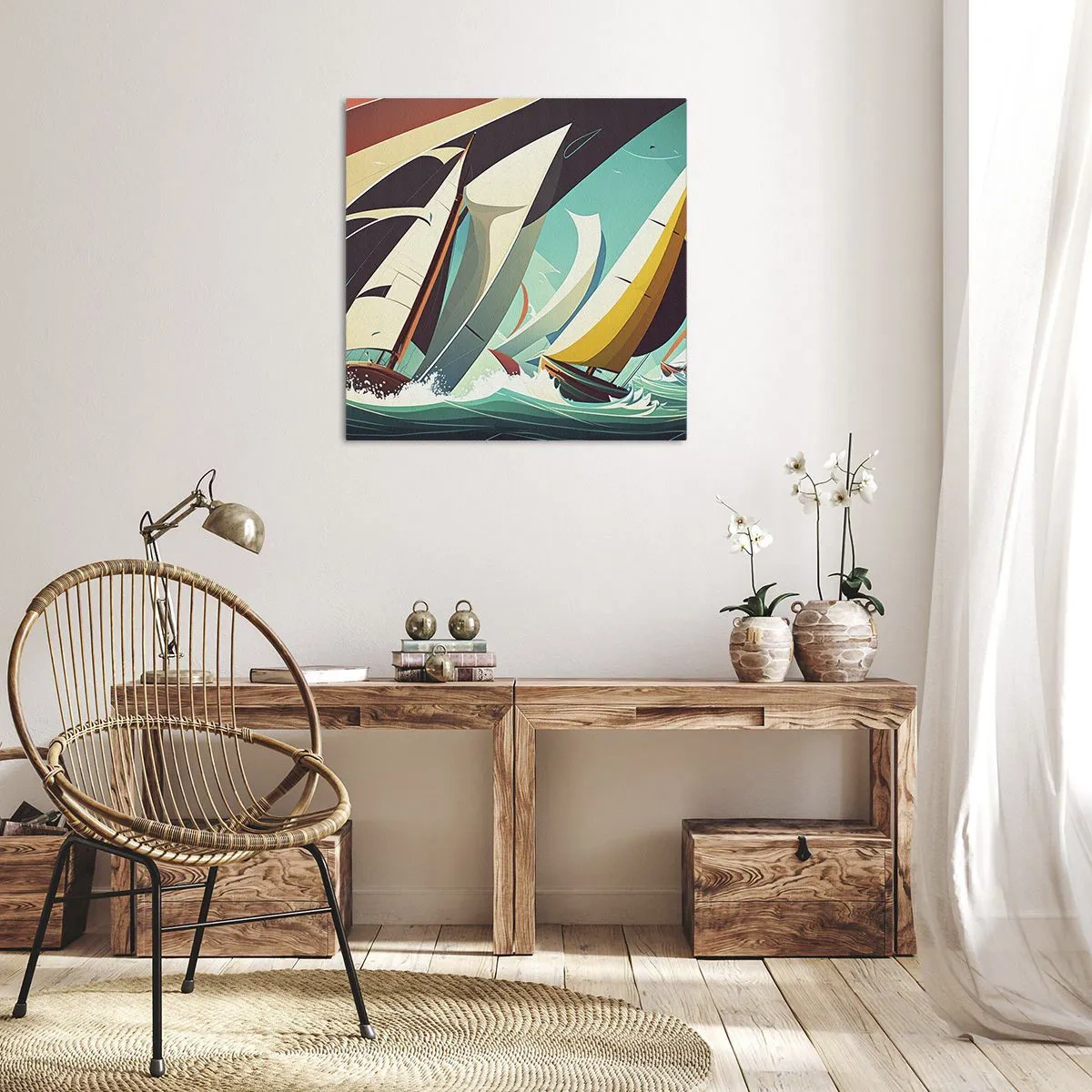 Canvas picture - Standing Up to Elements - 40x40 cm