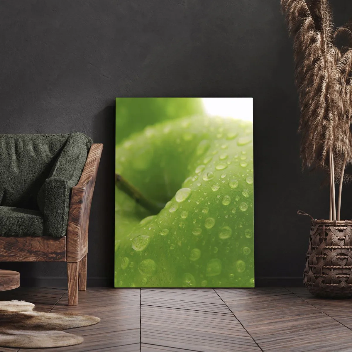 Canvas picture - Green, Cool Freshenss - 80x120 cm