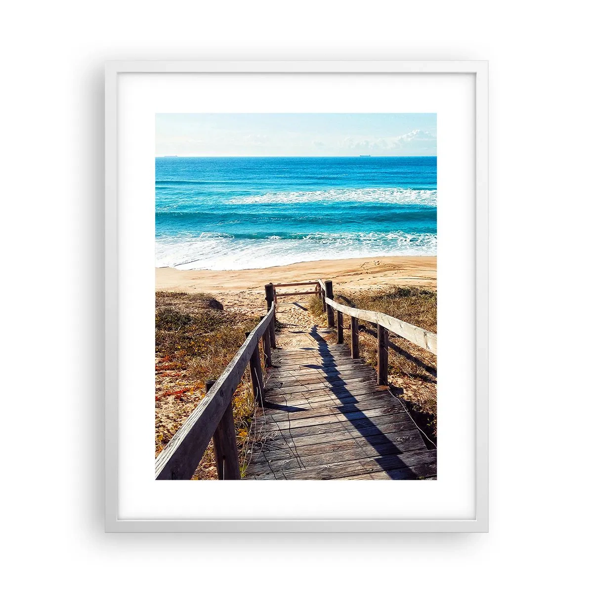 Poster in white frmae - Run! - 40x50 cm