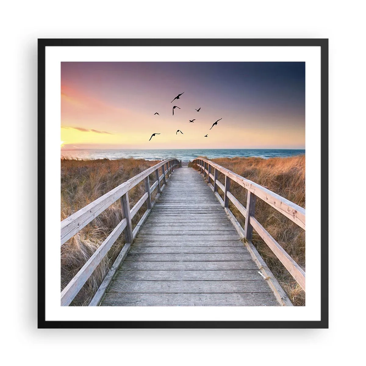 Poster in black frame - Space of Highs - 60x60 cm