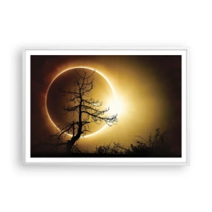 Poster in white frmae - Total Eclipse - 100x70 cm