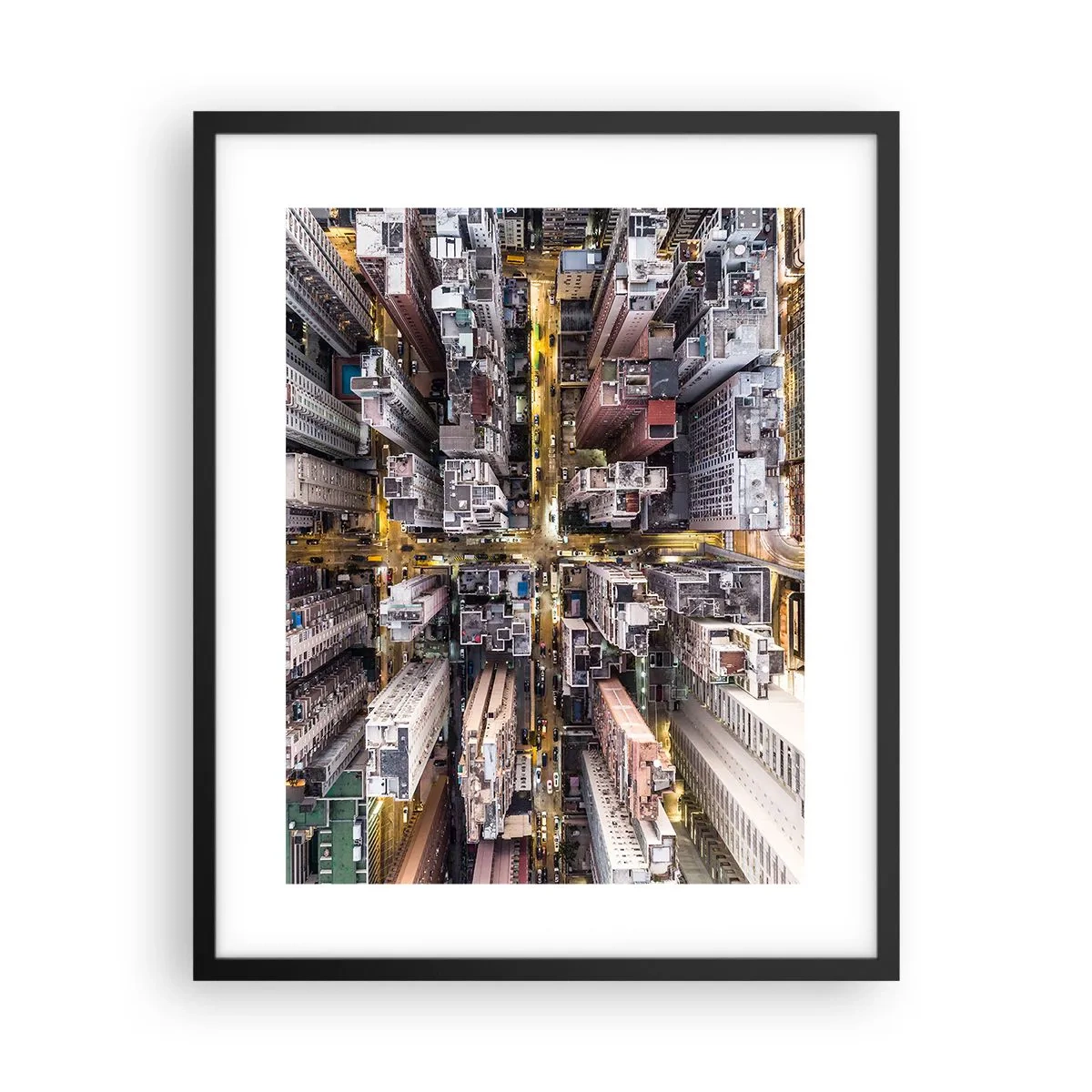 Poster in black frame - Greetings from Hong Kong - 40x50 cm