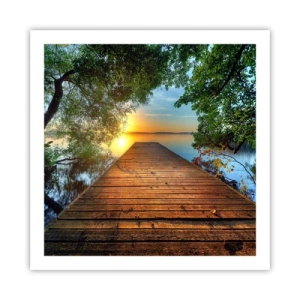 Poster - Don't Hurry, Sit Down - 60x60 cm