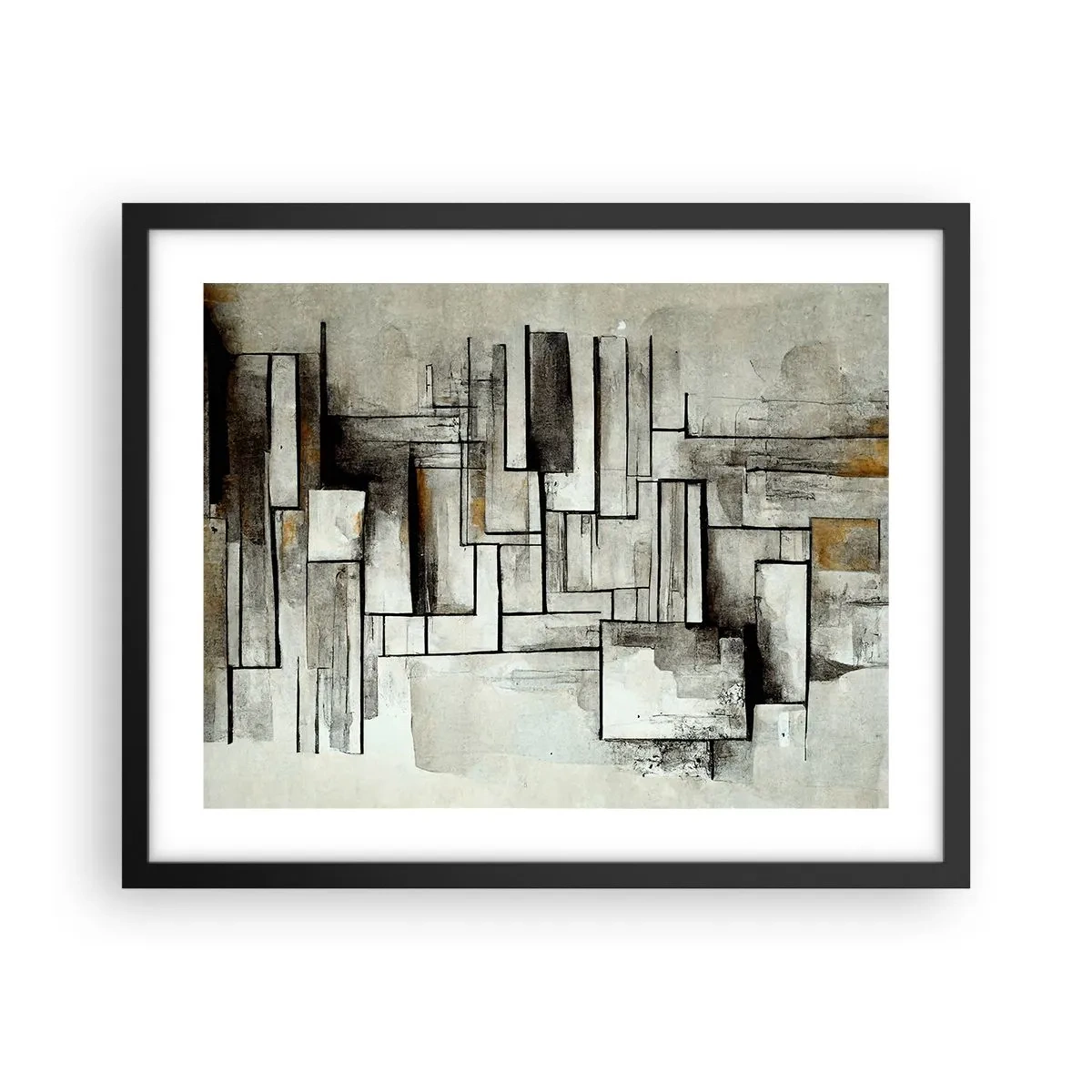 Poster in black frame - Power of Simplicity - 50x40 cm