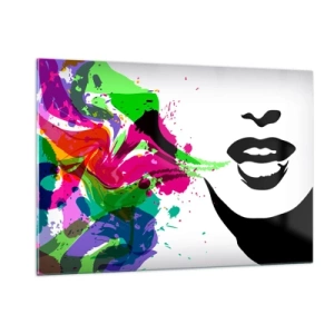 Glass picture - Tale in Colours of a Rainbow - 120x80 cm