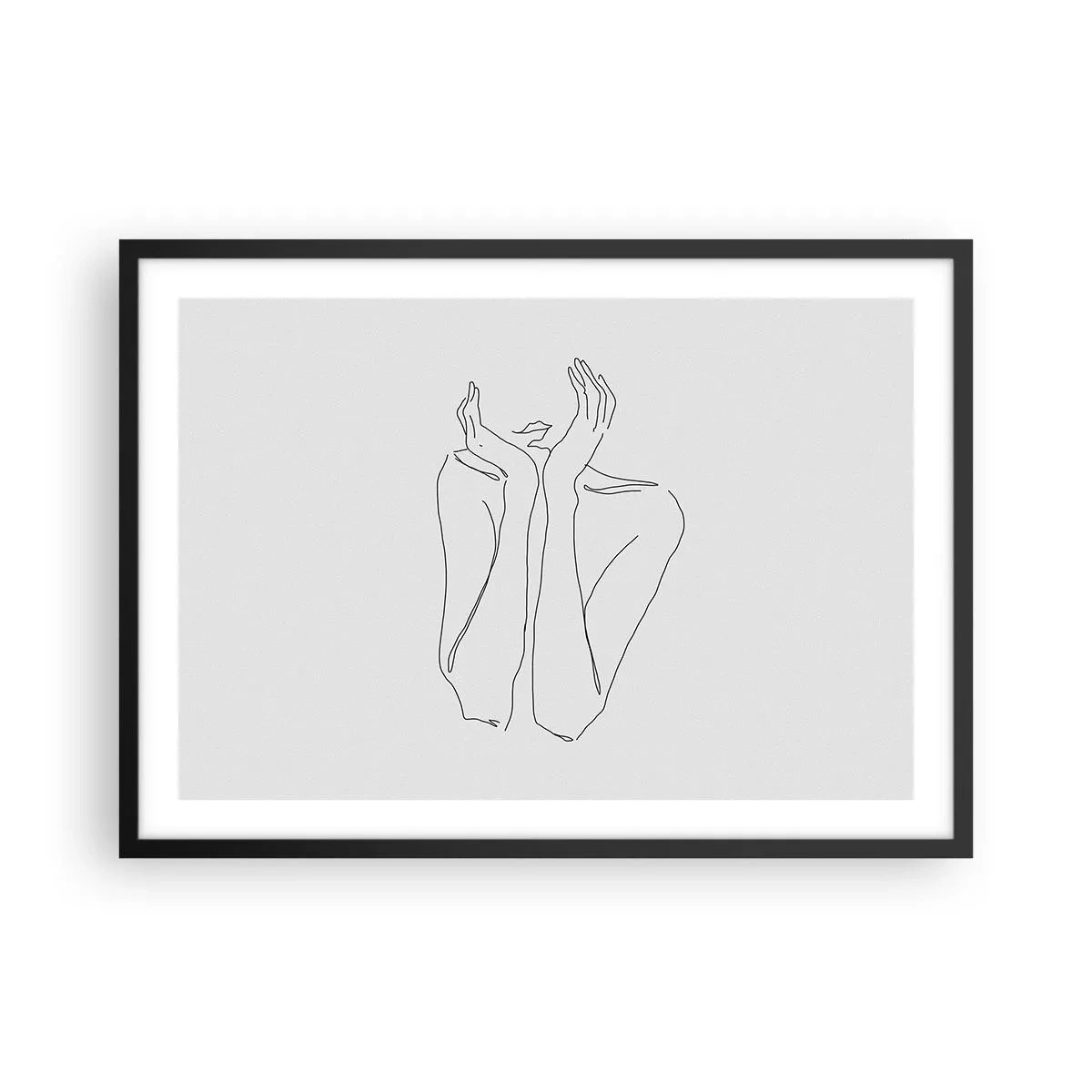 Poster in black frame - What Girls Are Dreaming of - 70x50 cm