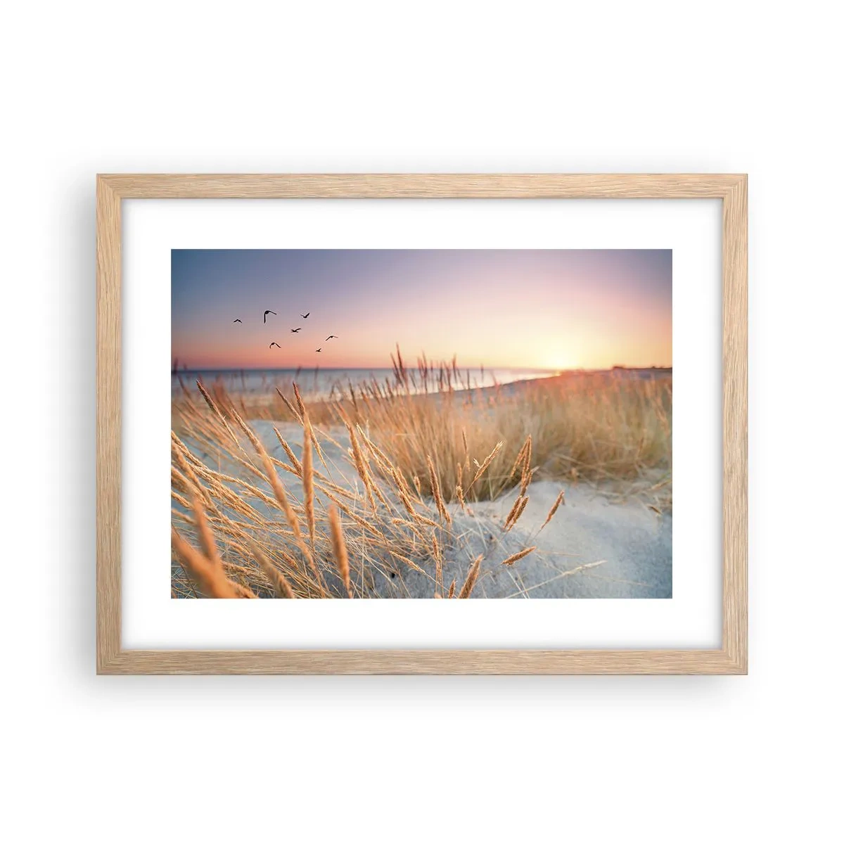 Poster in light oak frame - Baltic Lullaby - 40x30 cm