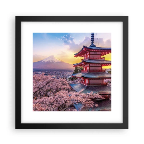 Poster in black frame - The Essence of Japanese Spirit - 30x30 cm