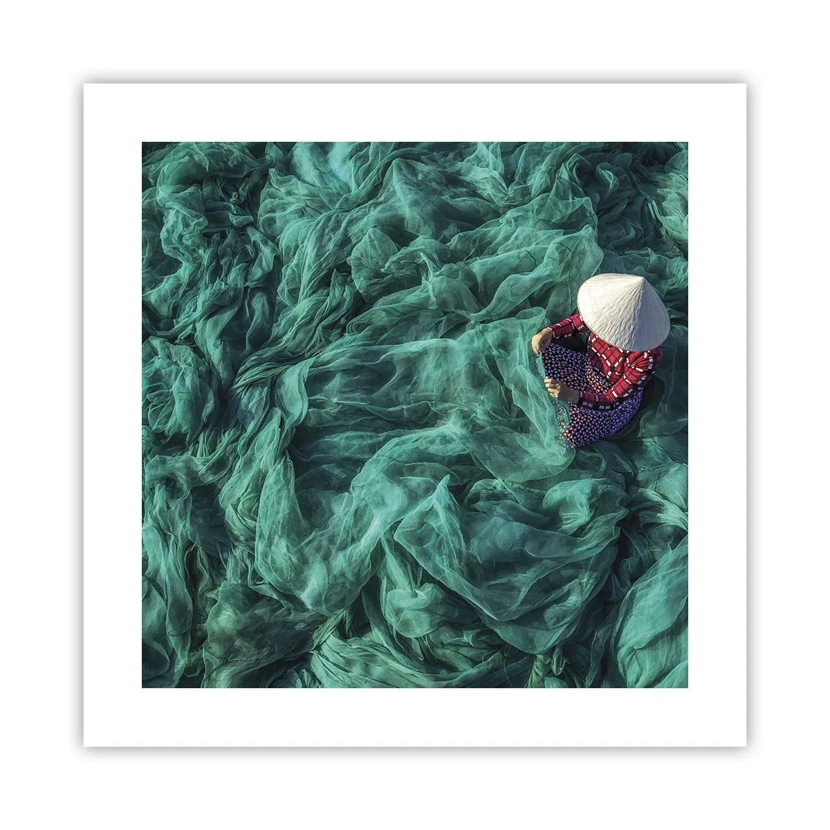 Poster - In the Sea of Nets - 40x40 cm