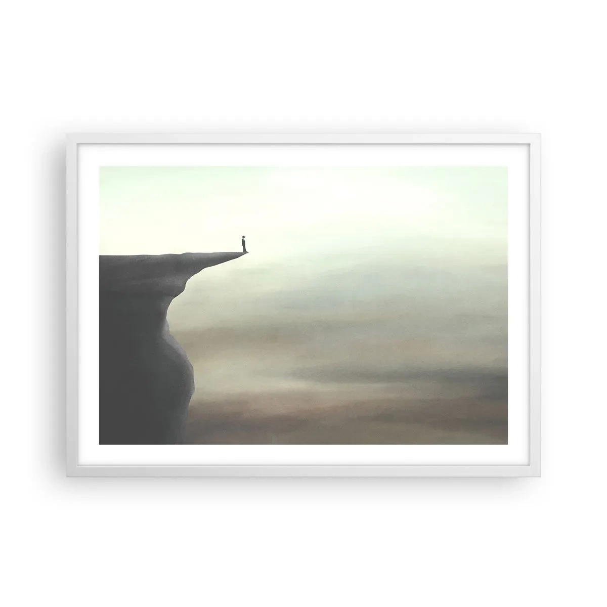 Poster in white frmae - Upwards, Naturally! - 70x50 cm