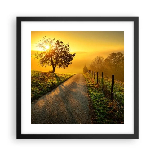 Poster in black frame - Honey Afternoon - 40x40 cm