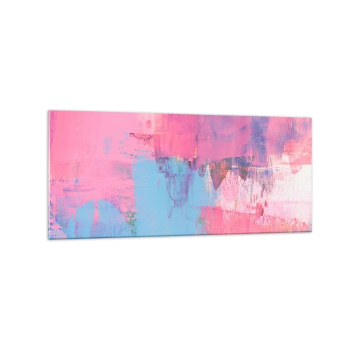 Glass picture - Pink, Blue and a Pinch of Light - 120x50 cm