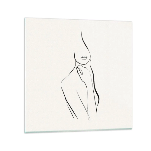 Glass picture - Wave of Melancholy - 40x40 cm