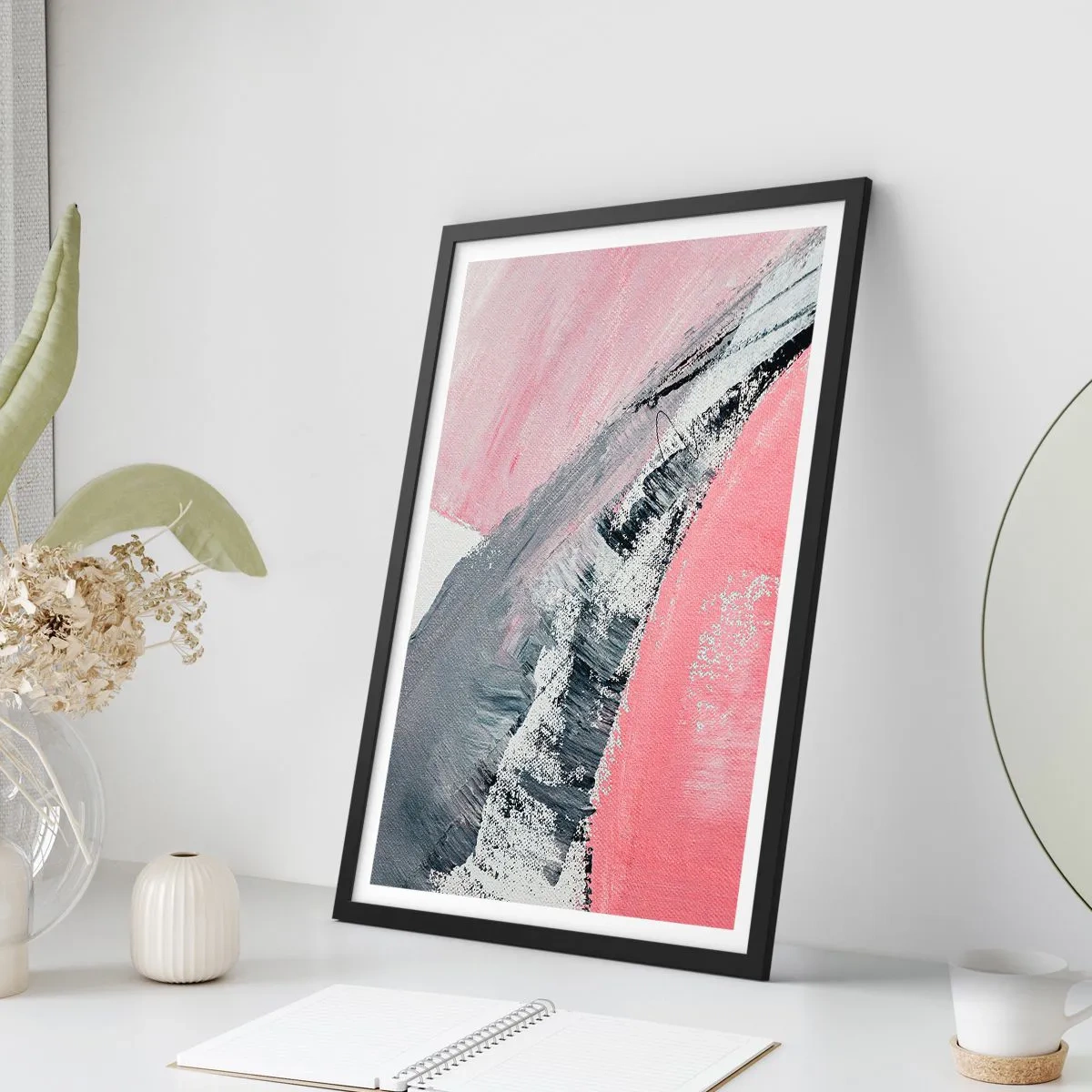 Poster in black frame - Fitted Composition - 40x50 cm