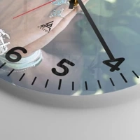 Clock face with numbers