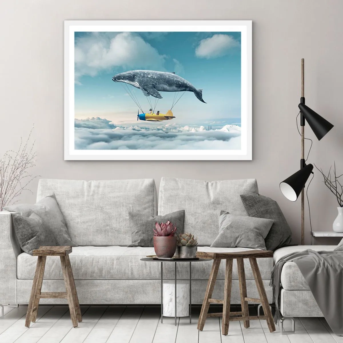 Poster in white frmae - Why Not? - 70x50 cm