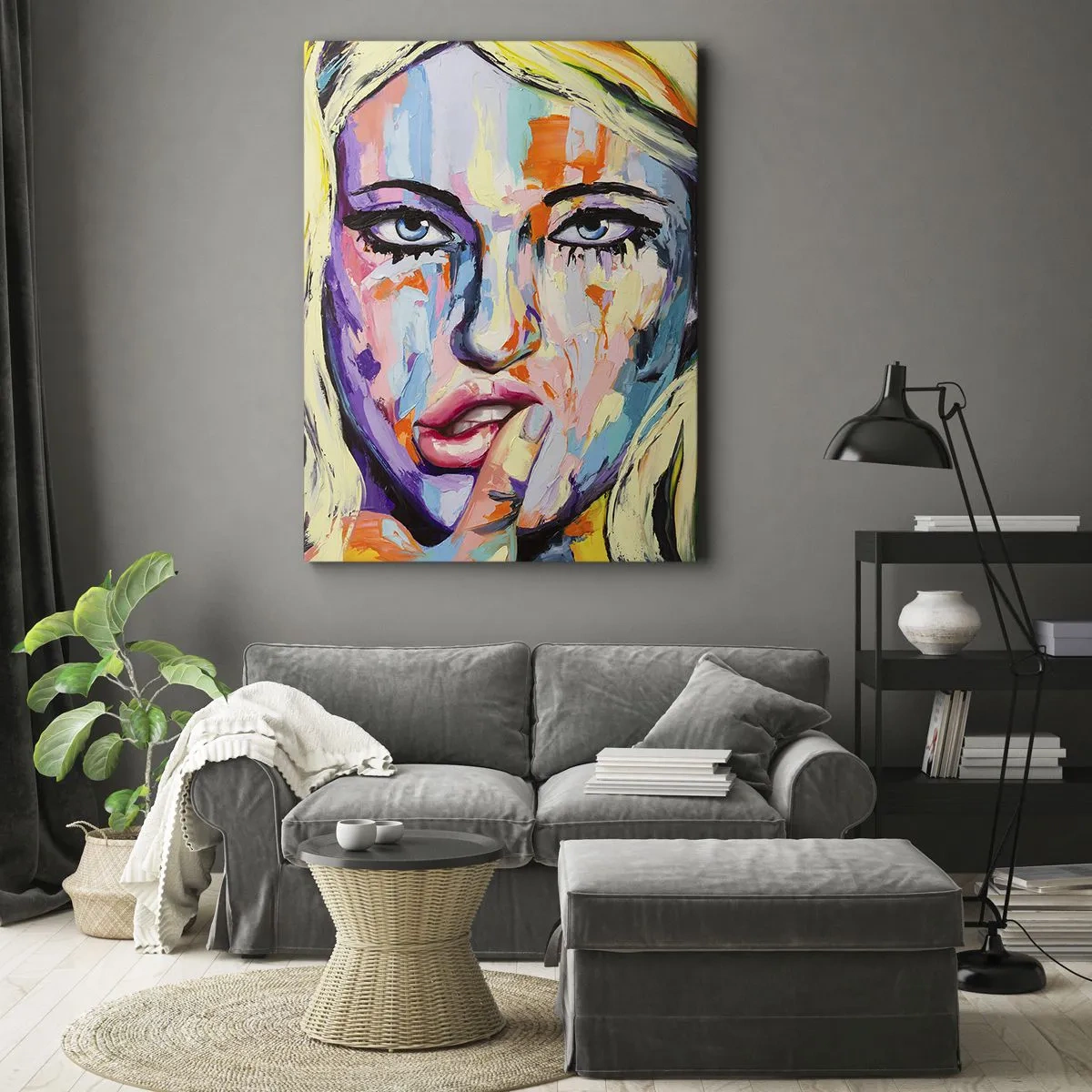 Canvas picture - Look Her Straight in the Eyes - 50x70 cm