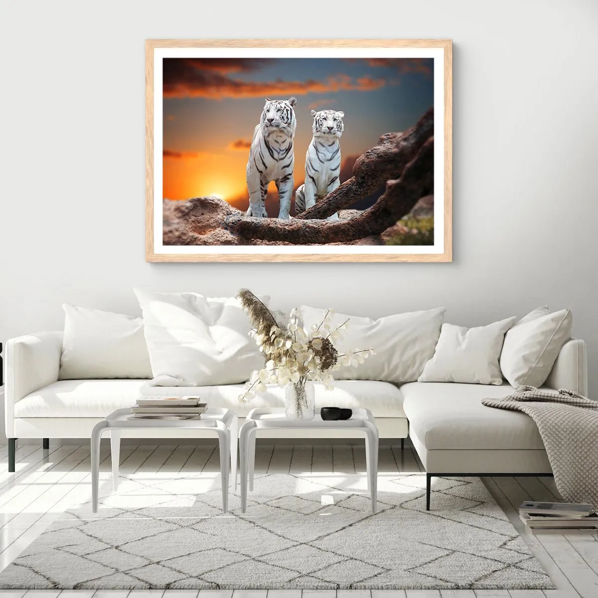 Poster in light oak frame - Just Like in Narnia - 70x50 cm