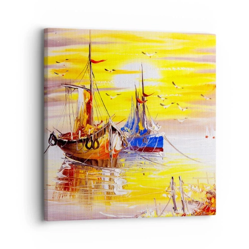 Canvas picture - Deserved Rest in Port - 30x30 cm