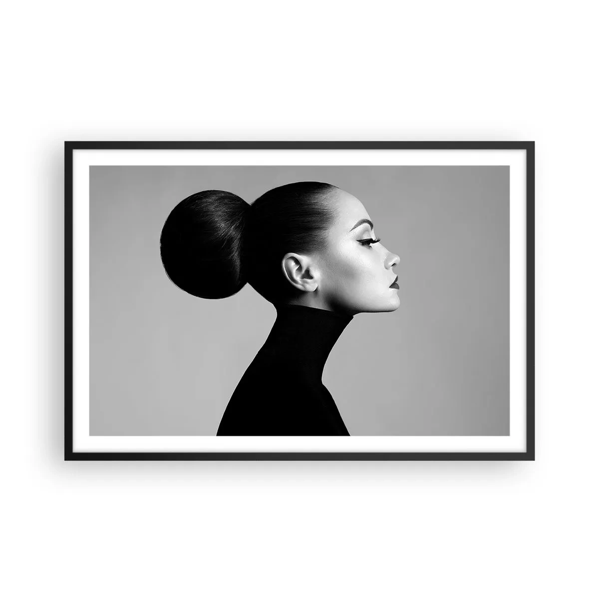 Poster in black frame - Modern Nefretete - 91x61 cm