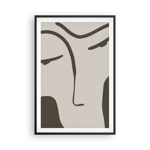Poster in black frame - Like from Modigliani's Painting - 61x91 cm
