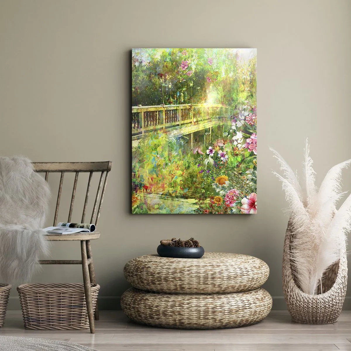 Canvas picture - Bridge of Spring Sighs - 45x80 cm