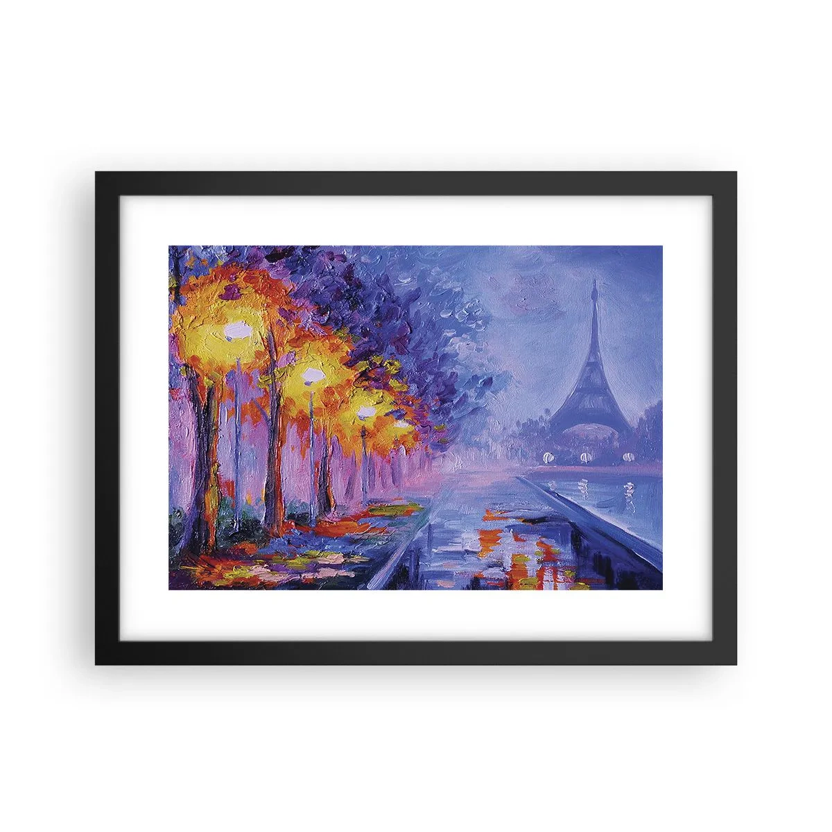Poster in black frame - Dreamed Walk - 40x30 cm