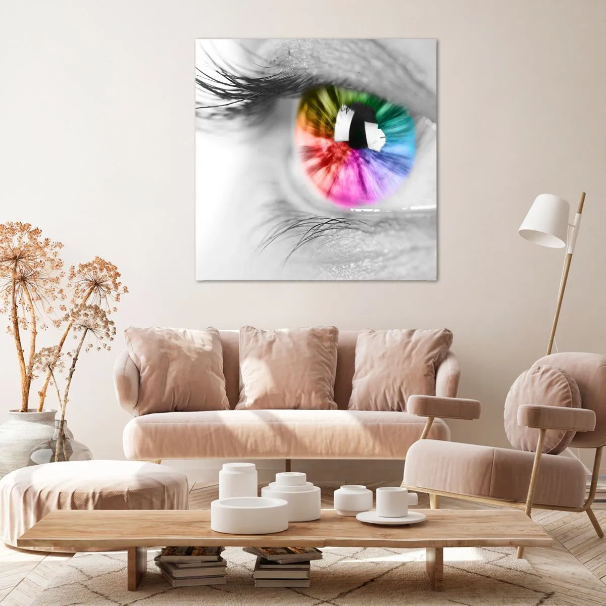 Canvas picture - See the World through Coloured Glasses - 50x50 cm