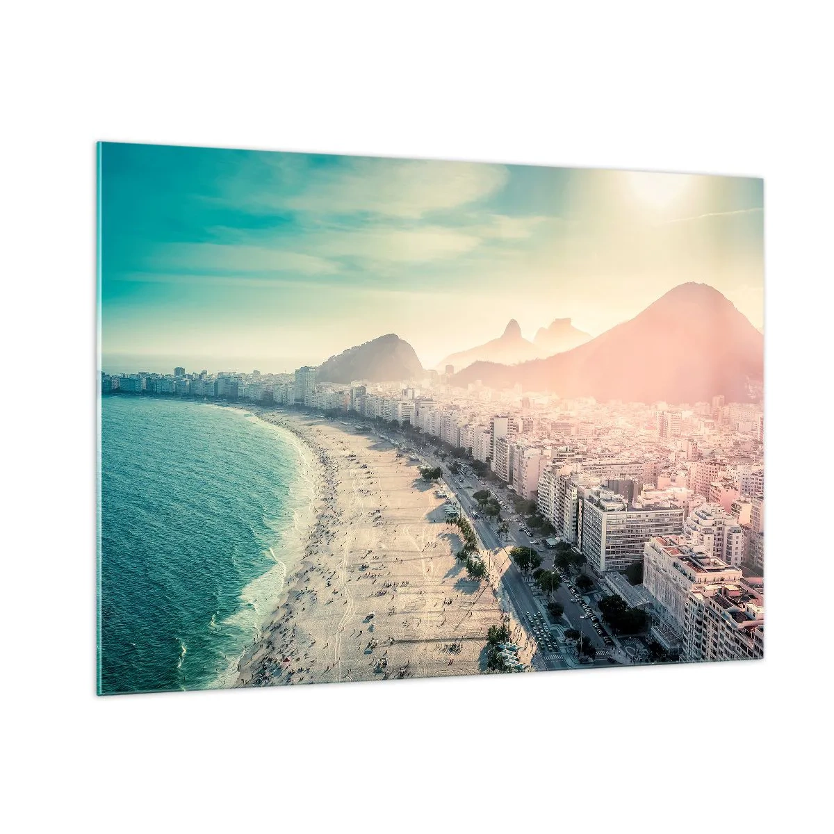 Glass picture - Eternal Holiday in Rio - 100x70 cm