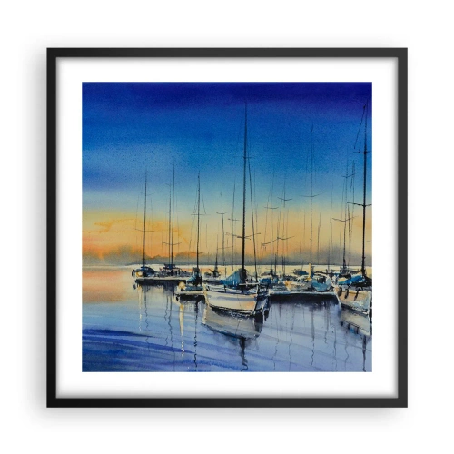 Poster in black frame - The End of a Good Day - 50x50 cm