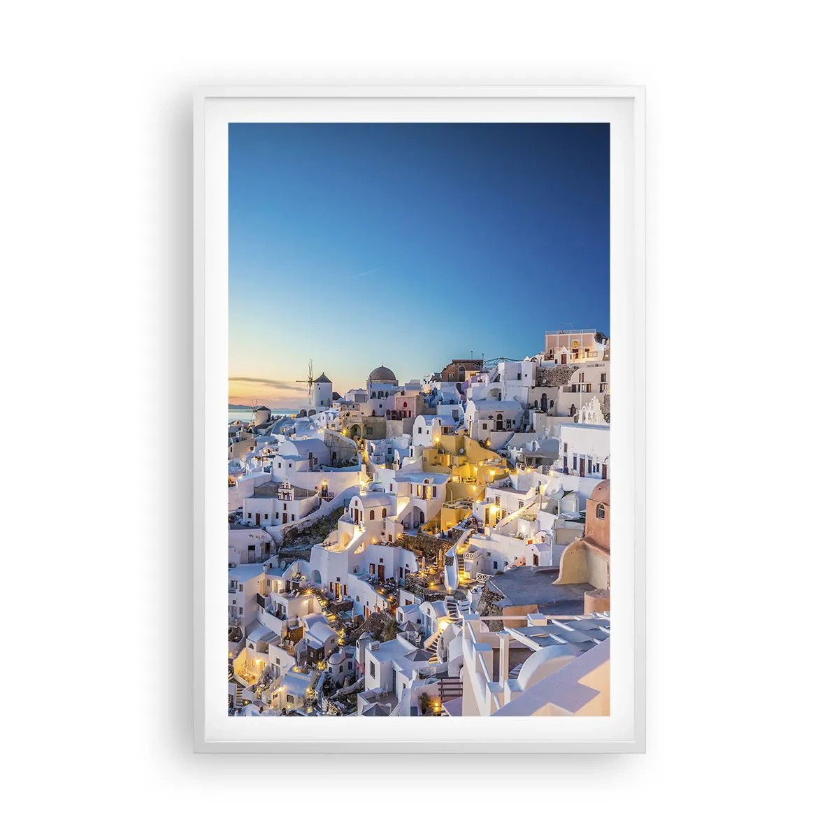 Poster in white frmae - Essence of Greekness - 61x91 cm