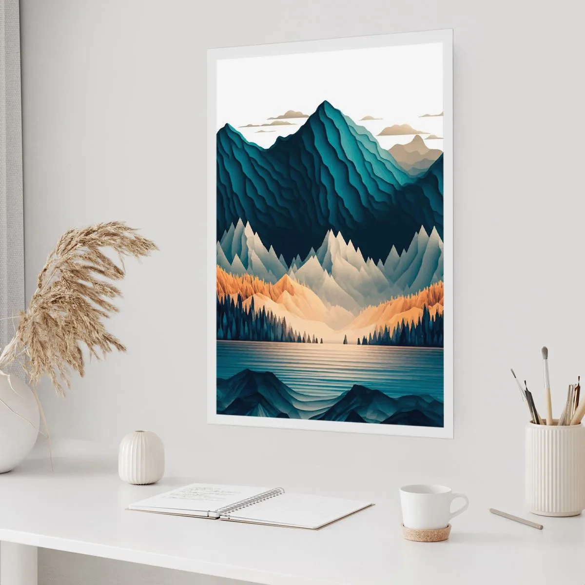 Poster - Perfect Mountain Landscape - 61x91 cm