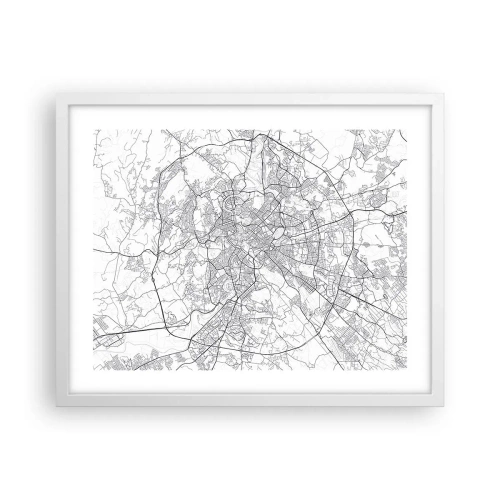 Poster in white frmae - Roman Circle - 50x40 cm
