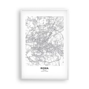 Poster in white frmae - Roman Circle - 61x91 cm