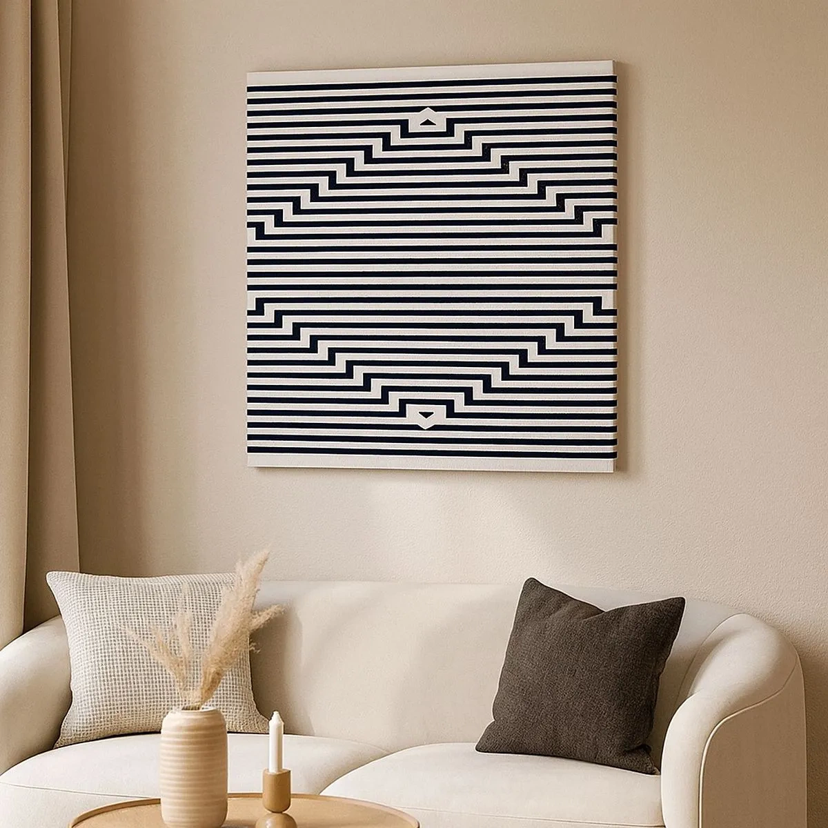 Canvas picture - Geometrical Illusion - 30x30 cm