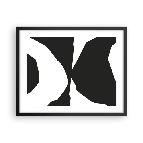 Poster in black frame - Positive - Negative - 50x40 cm